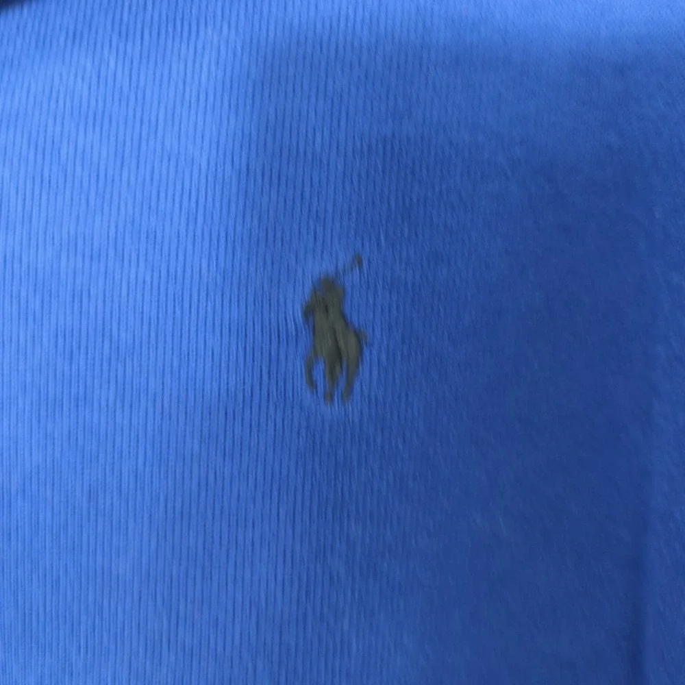 Polo Ralph Lauren Sweater Mens Size Large Royal Blue Long Sleeve 100% Cotton 151